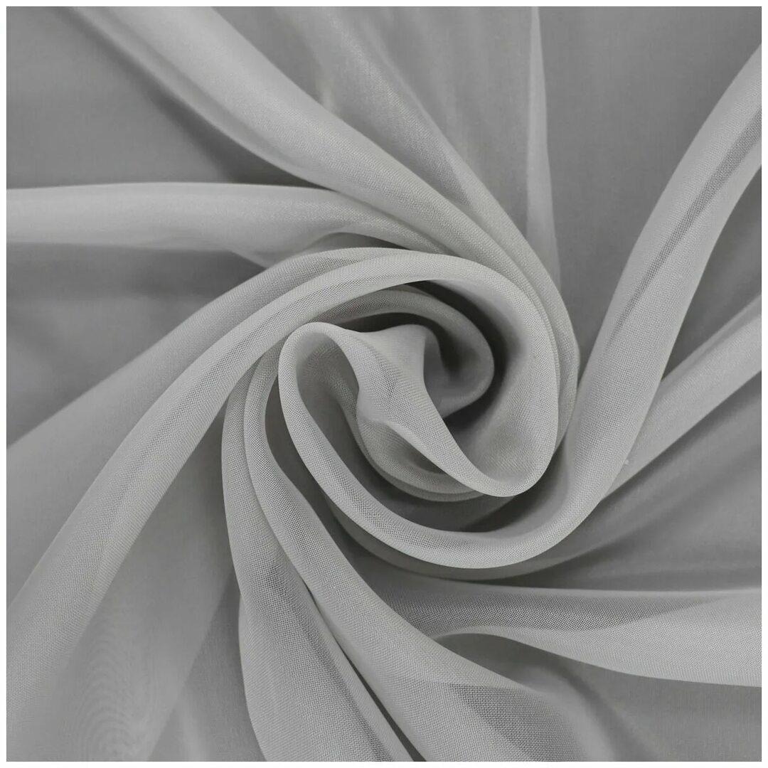 Ткань тюль, цвет пепельный