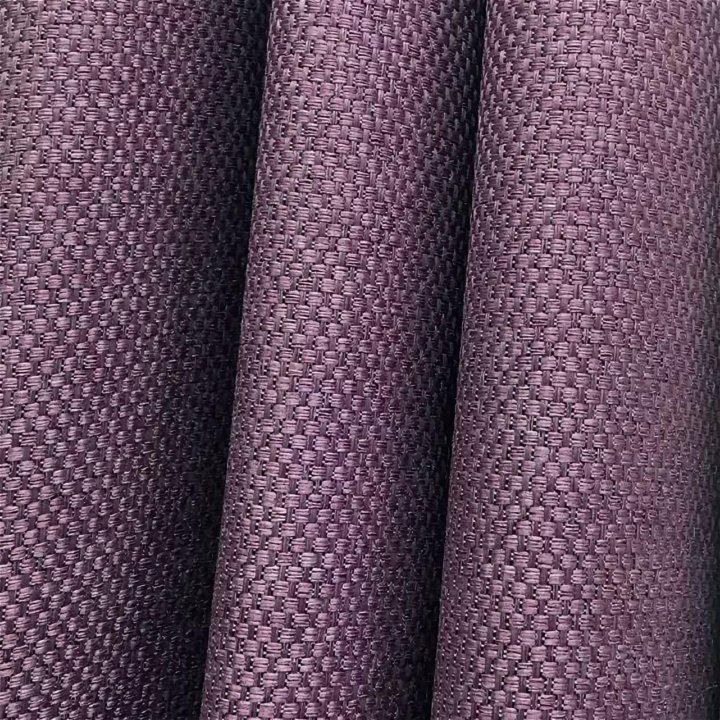 Ткань димаут рогожка, цвет сливовый